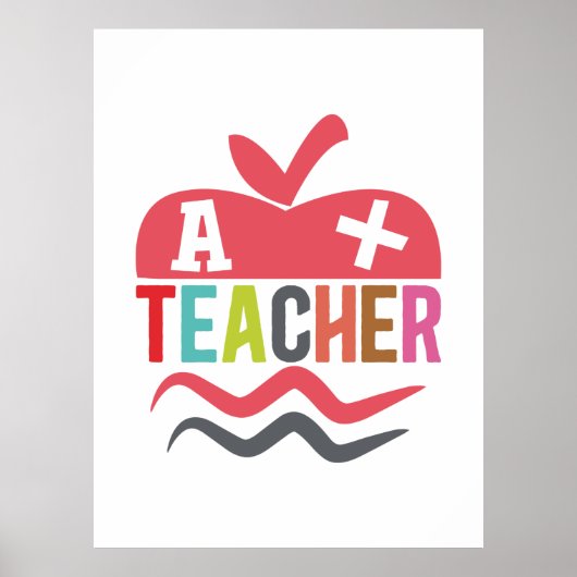 Gifts Teacher | A plus leraar Poster (Voorkant)