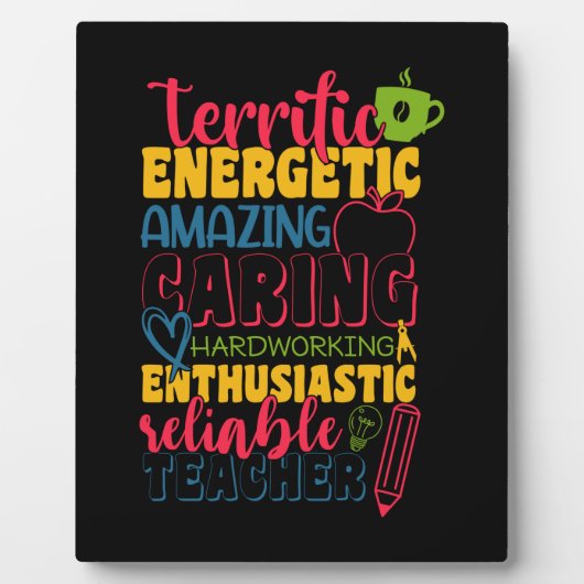 Gifts Teacher | Amazing Caring Teacher Fotoplaat (Voorkant)