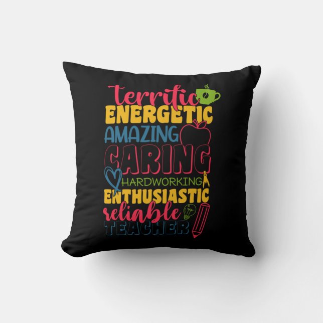 Gifts Teacher | Amazing Caring Teacher Kussen (Voorkant)
