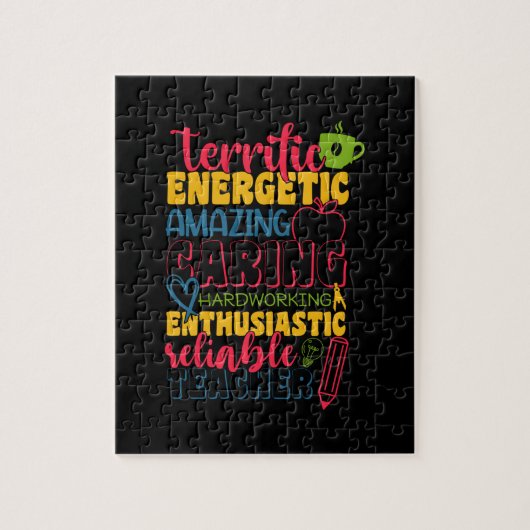 Gifts Teacher | Amazing Caring Teacher Legpuzzel (Verticaal)