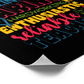 Gifts Teacher | Amazing Caring Teacher Poster (Hoek)