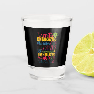 Gifts Teacher Amazing Caring Teacher Shot Glas