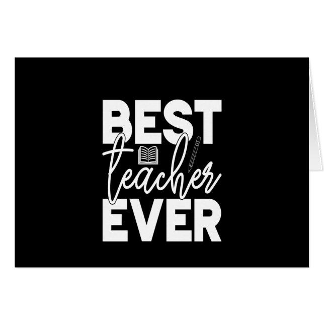 Gifts Teacher | Best Teacher Ever (Voorkant Horizontaal)