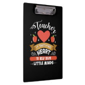 Gifts Teacher | Big Heart Teacher Klembord (Rechts)