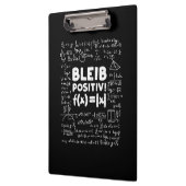 Gifts Teacher | Bleib Positiv Math Teacher Klembord (Links)