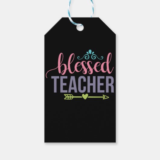 Gifts Teacher | Blessed Teacher Cadeaulabel (Voorkant)