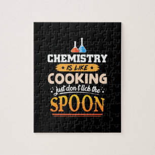 Gifts Teacher Chemie is als koken Legpuzzel