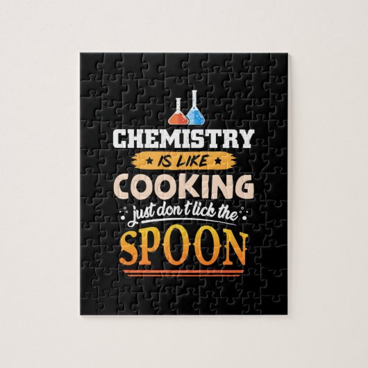 Gifts Teacher | Chemie is als koken Legpuzzel (Verticaal)