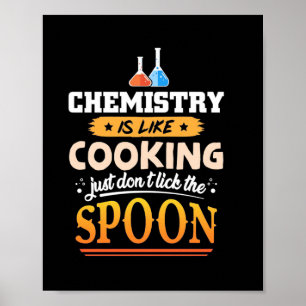 Gifts Teacher   Chemie is als koken Poster