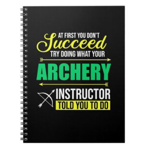 Gifts Teacher Coach voor instructeur voor boogsc Notitieboek