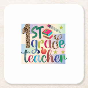 Gifts Teacher   Eerste graad leraar Kartonnen Onderzetters