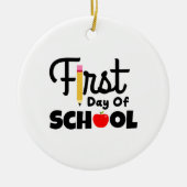 Gifts Teacher | Eerste schooldag Keramisch Ornament (Voorkant)