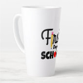 Gifts Teacher | Eerste schooldag Latte Mok (Linkerhoek)
