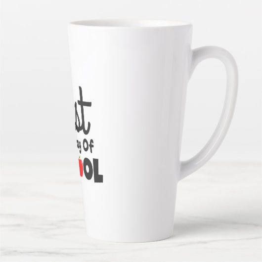 Gifts Teacher | Eerste schooldag Latte Mok (Rechts)