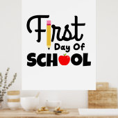 Gifts Teacher | Eerste schooldag Poster (Keuken)