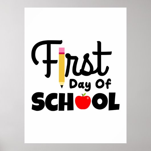 Gifts Teacher | Eerste schooldag Poster (Voorkant)
