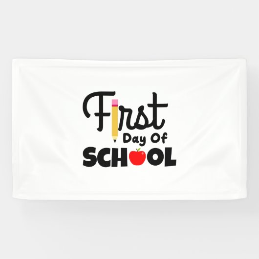 Gifts Teacher | Eerste schooldag Spandoek (Horizontaal)