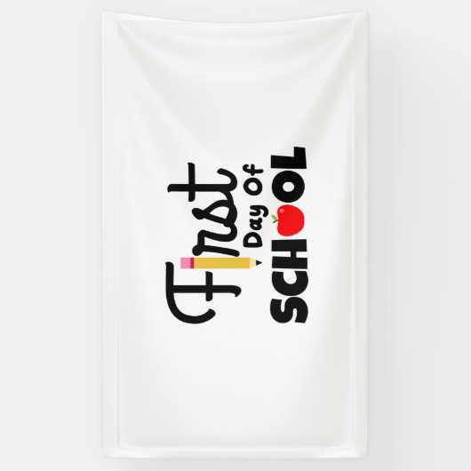 Gifts Teacher | Eerste schooldag Spandoek (Verticaal)