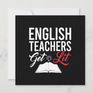Gifts Teacher English Teachers Get Lit Kaart