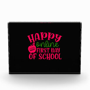 Gifts Teacher Fijne online eerste schooldag Fotoblokken