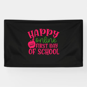 Gifts Teacher   Fijne online eerste schooldag Spandoek