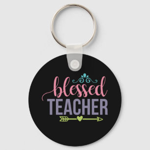 Gifts Teacher Gezegende leraar Sleutelhanger