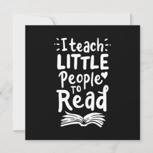 Gifts Teacher   Ik leer kleine mensen om te lezen Kaart