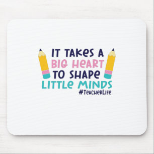 Gifts Teacher It Takes A Big Heart Muismat