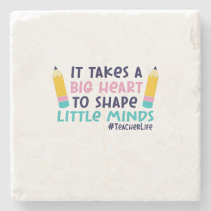 Gifts Teacher It Takes A Big Heart Stenen Onderzetter