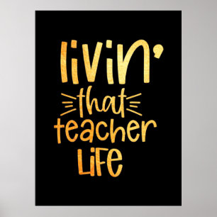 Gifts Teacher Leven van dat lerarenleven Poster