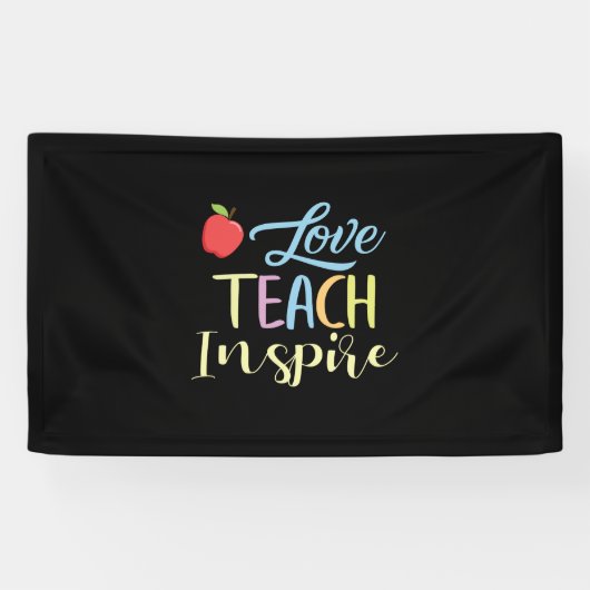 Gifts Teacher | Love Teach Inspire Spandoek (Horizontaal)