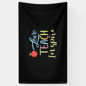 Gifts Teacher | Love Teach Inspire Spandoek (Verticaal)