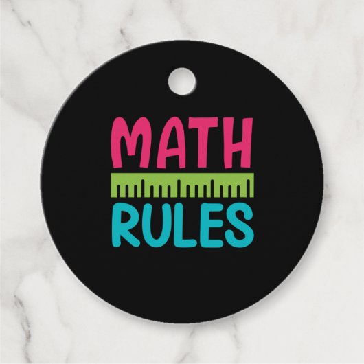 Gifts Teacher | Math Rules Bedankjes Labels (Voorkant)