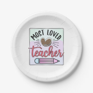 Gifts Teacher   Meest geliefde leraren Papieren Bordje