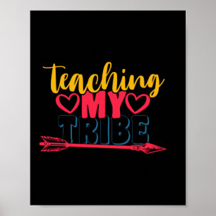 Gifts Teacher Mijn stam onderwijzen Poster