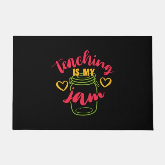 Gifts Teacher | Onderwijs is mijn jam Deurmat (Voorkant)
