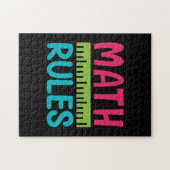 Gifts Teacher | Regels voor de Wiskunde Legpuzzel (Horizontaal)