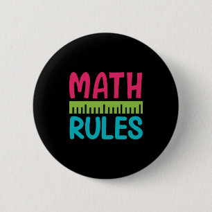 Gifts Teacher Regels voor de Wiskunde Ronde Button 5,7 Cm