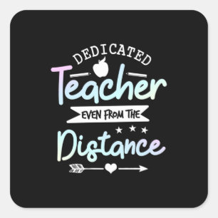 Gifts Teacher   Speciale afstand leraar Vierkante Sticker