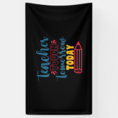 Gifts Teacher Teacher Touch Tomorrow Today Spandoek (Verticaal)