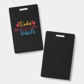 Gifts Teacher | Uitsluitend trechterhaar Badge (Voor- en achterkant)