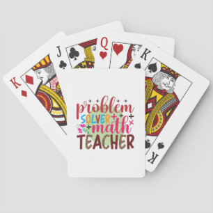 Gifts Teacher   Wiskunde probleemoplosser leraar Pokerkaarten