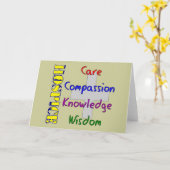 Gifts van de Arbeider van het Hospice Kaart (Gele Bloem)