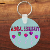 Gifts van de medisch secretaris sleutelhanger (Voorkant)