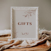 Gifts Wedding Sign Poster