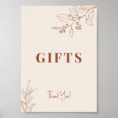 Gifts Wedding Sign Poster (Voorkant)