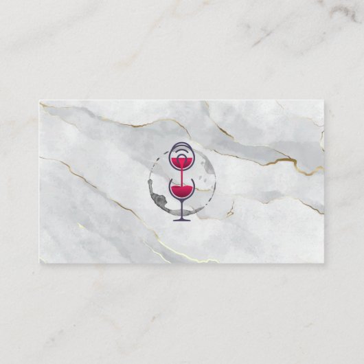 Giftwijn | Marmer Visitekaartje (Achterkant)