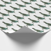 Giftwrap: Blauwvogels van geluk Cadeaupapier (Hoek)