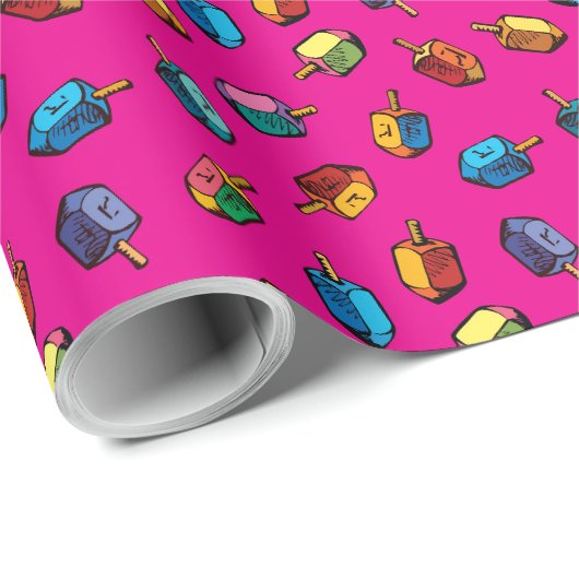 Giftwrap - Chanukah Gift Wrapping Paper - Judaica Cadeaupapier (Rol Hoek)