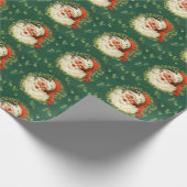 Giftwrap:  Jolly Santa Cadeaupapier (Hoek)